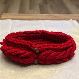 Red Knitted Headband